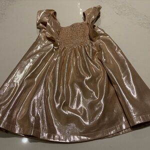 GAP Metallic Gold Dress Size 2T